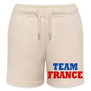 Team france - Kinder Organic Joggingshorts Mini Bolter von Stanley/Stella - Natur - Vorne