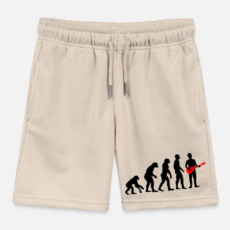 Evolution Design Guitarist Kids Organic Sweat Shorts by Stanley/Stella