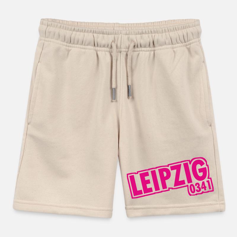 Leipzig - 0341 - Area Code - Saxony Kids Organic Sweat Shorts by Stanley/Stella