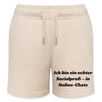 Typisch-Gamer - Kinder Organic Joggingshorts Mini Bolter von Stanley/Stella - Natur - Vorne