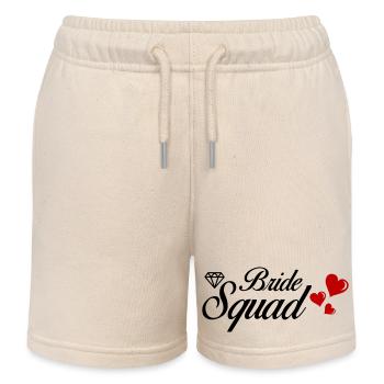 Bride Squad - Kids Organic Sweat Shorts by Stanley/Stella - soft Ecru - Front