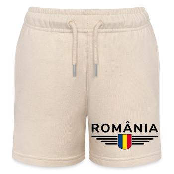 Bukarest T Shirt für Rumänien Fans Outfit - Kinder Organic Joggingshorts Mini Bolter von Stanley/Stella - Natur - Vorne