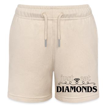 Just Eat diamonds - Kinder Organic Joggingshorts Mini Bolter von Stanley/Stella - Natur - Vorne
