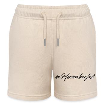 im Herzen barfuß - Kinder Organic Joggingshorts Mini Bolter von Stanley/Stella - Natur - Vorne