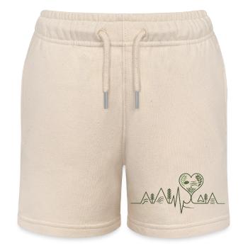 Natur - Herzschlag - Kinder Organic Joggingshorts Mini Bolter von Stanley/Stella - Natur - Vorne