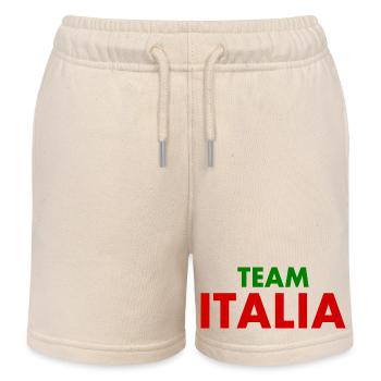 Team italia - Kids Organic Sweat Shorts by Stanley/Stella - soft Ecru - Front