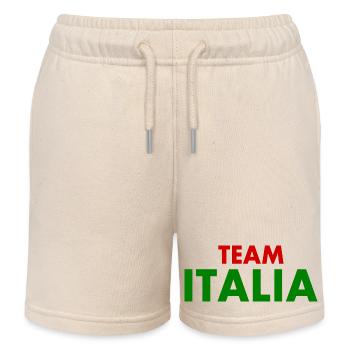Team italia - Kids Organic Sweat Shorts by Stanley/Stella - soft Ecru - Front