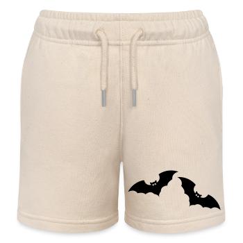 Bat 2 - Kids Organic Sweat Shorts by Stanley/Stella - soft Ecru - Front