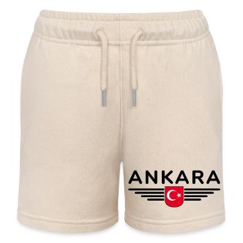Türkei Ankara Türkiye Istanbul T Shirt Design - Kinder Organic Joggingshorts Mini Bolter von Stanley/Stella - Natur - Vorne