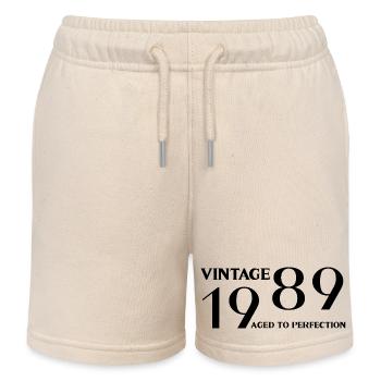 Vintage 1989 aged to perfection - Short de jogging enfant bio Stanley/Stella - écru doux - Devant