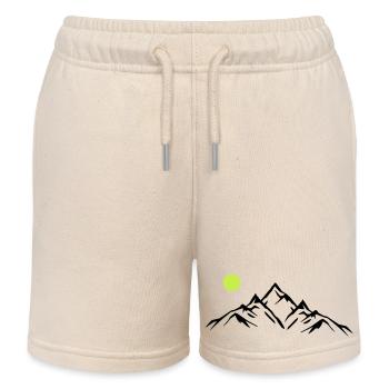 Montagnes - Short de jogging enfant bio Stanley/Stella - écru doux - Devant