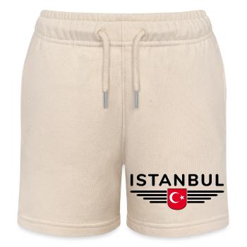 Türkei Ankara Türkiye Istanbul T Shirt Design - Kinder Organic Joggingshorts Mini Bolter von Stanley/Stella - Natur - Vorne