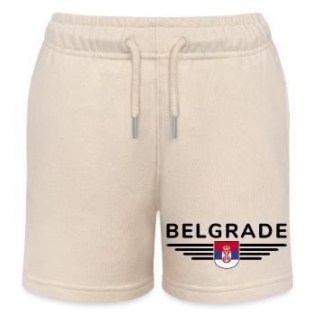 T-Shirt Belgrade – Pour les fans de la capitale - Short de jogging enfant bio Stanley/Stella - écru doux - Devant
