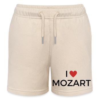 Ich liebe Mozart! - Kinder Organic Joggingshorts Mini Bolter von Stanley/Stella - Natur - Vorne