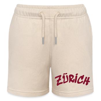 Zürich - Schweiz - Switzerland - Swiss - Slogan - Kinder Organic Joggingshorts Mini Bolter von Stanley/Stella - Natur - Vorne