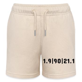 1.9|90|21.1 – Middle Distance - Kids Organic Sweat Shorts by Stanley/Stella - soft Ecru - Front