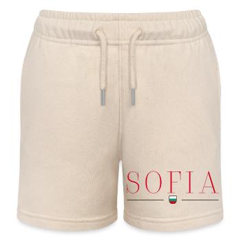 Sofia, Bulgarie Style Design T-Shirt - Short de jogging enfant bio Stanley/Stella - écru doux - Devant