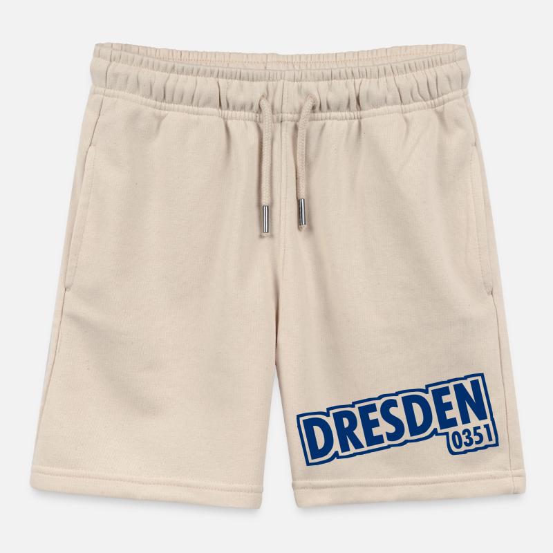 Dresden - 0351 - Area Code - Saxony Kids Organic Sweat Shorts by Stanley/Stella