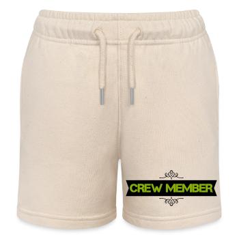 crew member - Kids Organic Sweat Shorts by Stanley/Stella - soft Ecru - Front