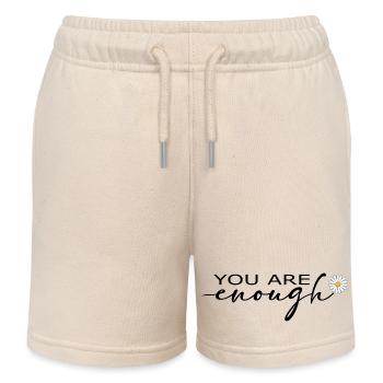 You Are Enough – Selbstliebe-Shirt - Kinder Organic Joggingshorts Mini Bolter von Stanley/Stella - Natur - Vorne