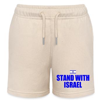 Stand with israel - Kids Organic Sweat Shorts by Stanley/Stella - soft Ecru - Front