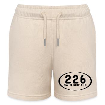 226 NAGER. VÉLO. COURIR. - Short de jogging enfant bio Stanley/Stella - écru doux - Devant