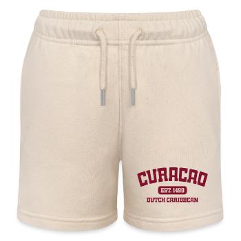 Curacao - Est 1499 - Dutch Caribbean - Karibik - Kinder Organic Joggingshorts Mini Bolter von Stanley/Stella - Natur - Vorne