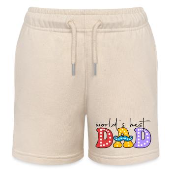 WORLD'S BEST DD - Kids Organic Sweat Shorts by Stanley/Stella - soft Ecru - Front