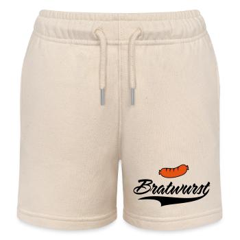 Einfach lecker Bratwurst - Kinder Organic Joggingshorts Mini Bolter von Stanley/Stella - Natur - Vorne