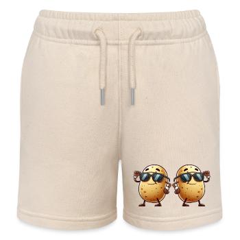 kartoffel comic 2 - Kinder Organic Joggingshorts Mini Bolter von Stanley/Stella - Natur - Vorne