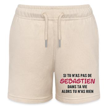 Si tu n'as pas de sebastien alors tu n'as rien - Short de jogging enfant bio Stanley/Stella - écru doux - Devant