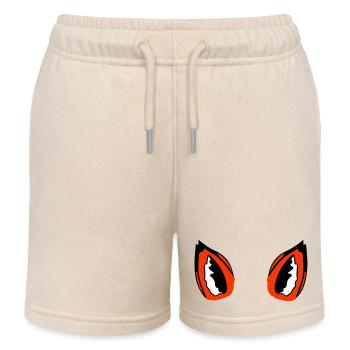 Fox Red Fox Ears Fox Ears Ears Sweet Hearing - Kids Organic Sweat Shorts by Stanley/Stella - soft Ecru - Front