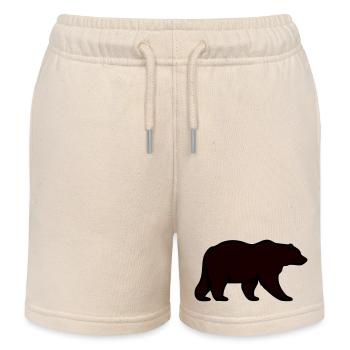 bär - Kinder Organic Joggingshorts Mini Bolter von Stanley/Stella - Natur - Vorne
