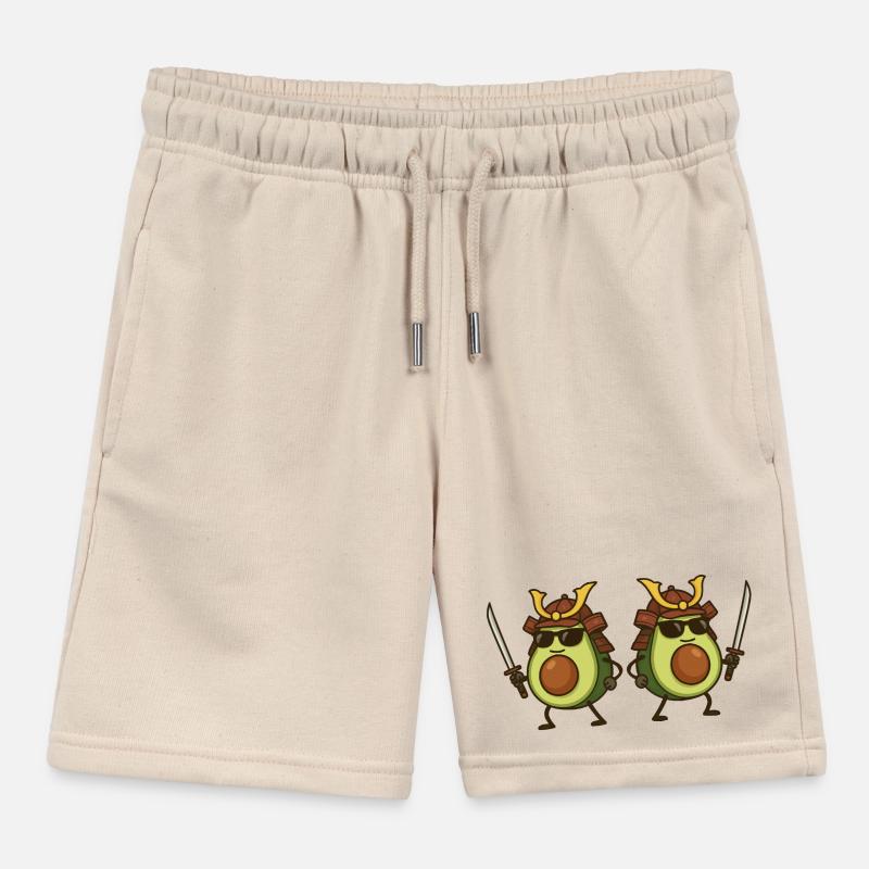 Avocado Samurai 2 Kids Organic Sweat Shorts by Stanley/Stella