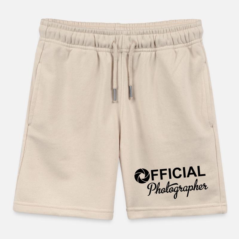 Photographer Kids Organic Sweat Shorts by Stanley/Stella