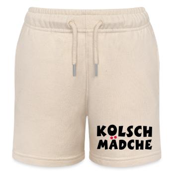 Kölsch Mädche - Ein Mädchen aus Köln - Kinder Organic Joggingshorts Mini Bolter von Stanley/Stella - Natur - Vorne