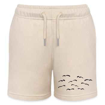 Oiseaux - Short de jogging enfant bio Stanley/Stella - écru doux - Devant