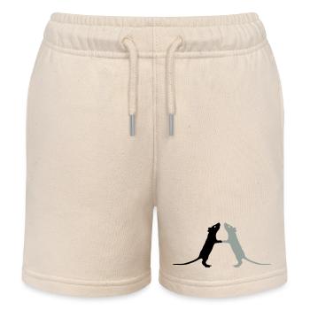 Ratten - Kinder Organic Joggingshorts Mini Bolter von Stanley/Stella - Natur - Vorne