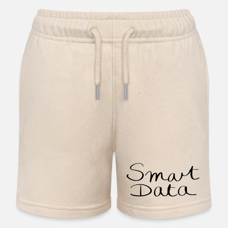 smart data - Kids Organic Sweat Shorts by Stanley/Stella - soft Ecru