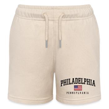Drapeau vintage de Philadelphie, Pennsylvanie - Short de jogging enfant bio Stanley/Stella - écru doux - Devant