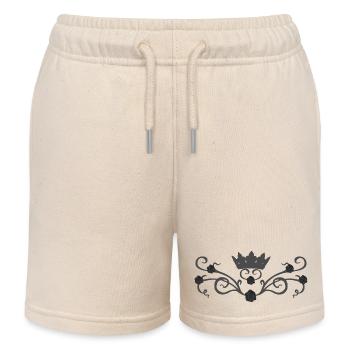 Ranken, Rosenblüte, Gothic designs - Kinder Organic Joggingshorts Mini Bolter von Stanley/Stella - Natur - Vorne