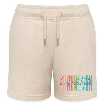 Trainerin Leichtathletik Leichtathletiktrainerin - Kinder Organic Joggingshorts Mini Bolter von Stanley/Stella - Natur - Vorne