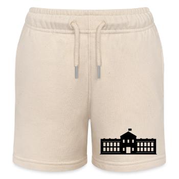 White house - Kids Organic Sweat Shorts by Stanley/Stella - soft Ecru - Front