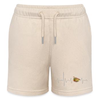Soupe Pho avec Heartbeat Soupe de nouilles Design Vietnam - Short de jogging enfant bio Stanley/Stella - écru doux - Devant