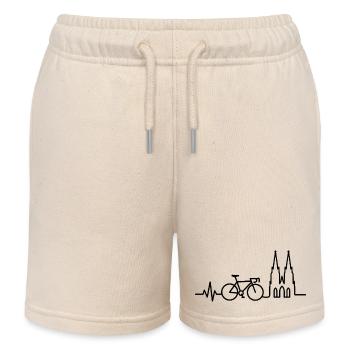 Köln Rennrad Herzlinie - Kinder Organic Joggingshorts Mini Bolter von Stanley/Stella - Natur - Vorne