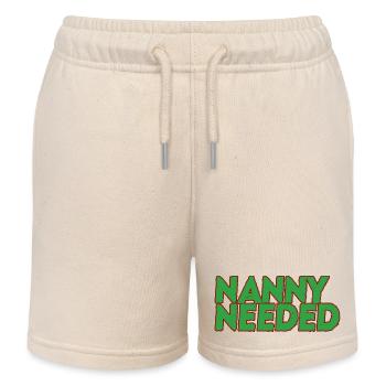 Nounou - Short de jogging enfant bio Stanley/Stella - écru doux - Devant