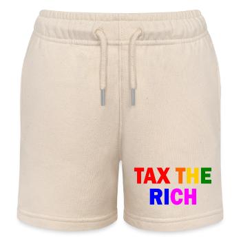 Tax the rich - Kinder Organic Joggingshorts Mini Bolter von Stanley/Stella - Natur - Vorne
