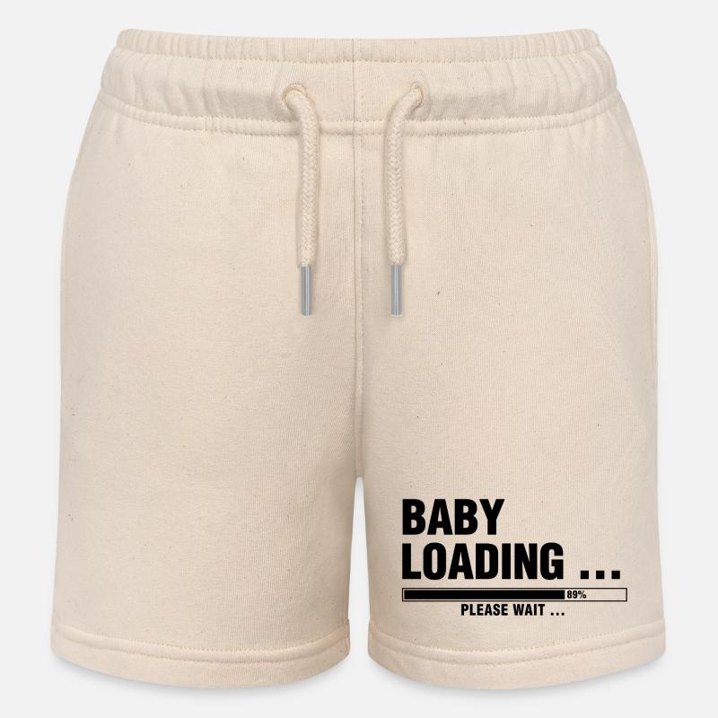BABY LOADING... PLEASE WAIT ... - Kinder Organic Joggingshorts Mini Bolter von Stanley/Stella - Natur