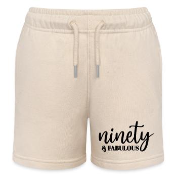 Neunzig & fabelhafter süßer 90. Geburtstag 90 Jahre alt - Kinder Organic Joggingshorts Mini Bolter von Stanley/Stella - Natur - Vorne