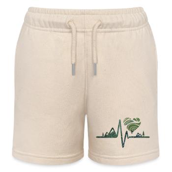 Natur - Herzschlag - Kinder Organic Joggingshorts Mini Bolter von Stanley/Stella - Natur - Vorne